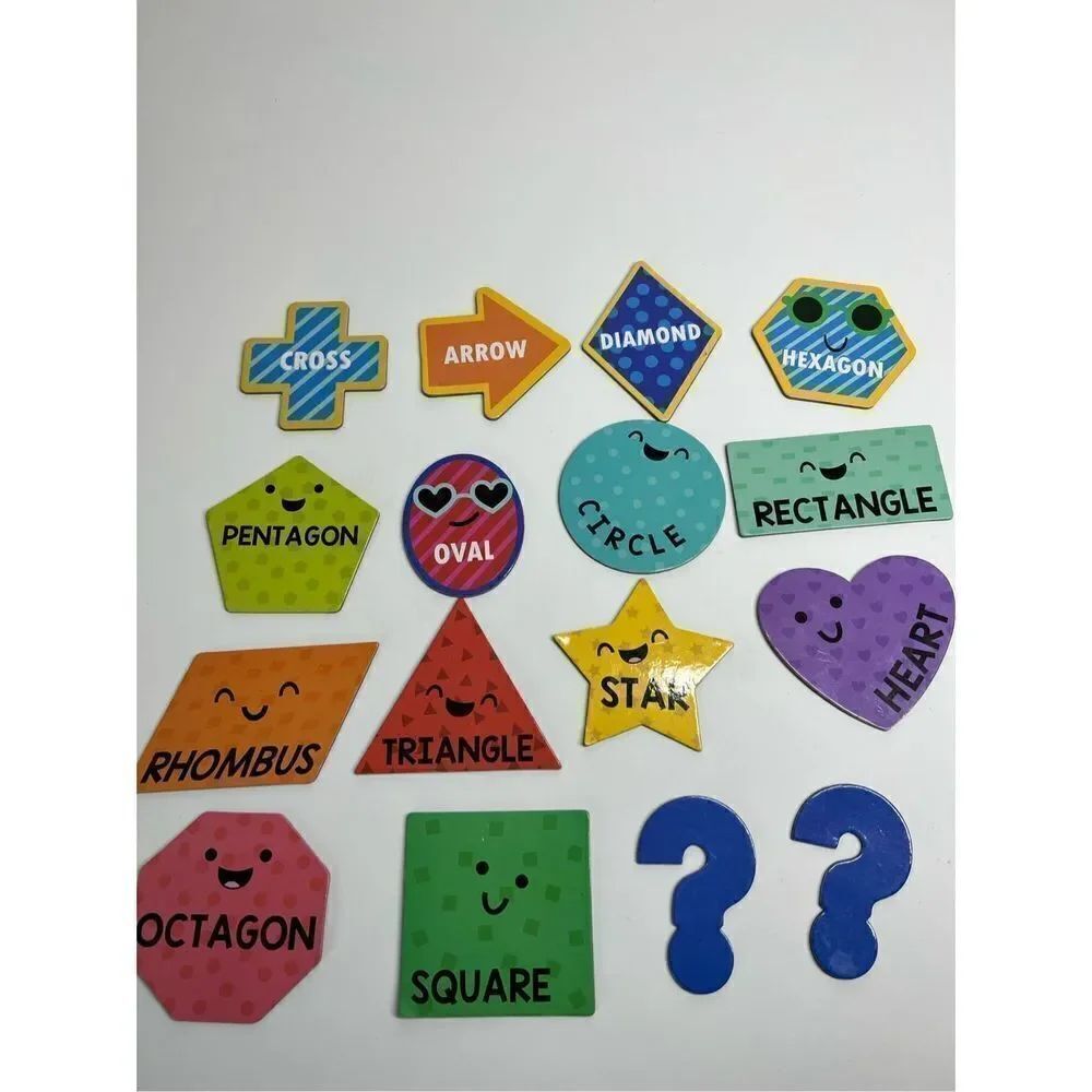 Magnetic Learning Shapes, Shape Matching Game, Educational Preschool Kids Activi